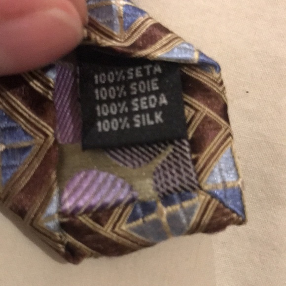 Roberto Villini Couture Windowpane SILK TIE - Picture 4 of 12